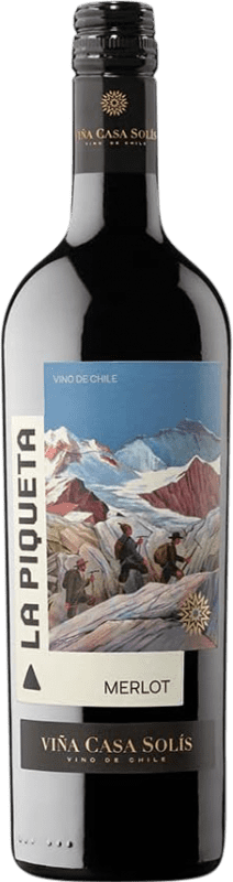Бесплатная доставка | Красное вино Casa Solís La Piqueta Чили Merlot — Мерло 75 cl