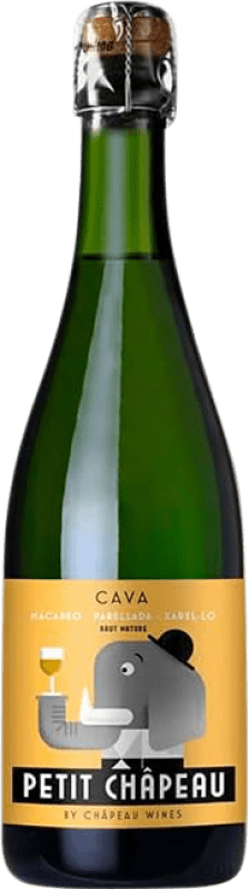 Envoi gratuit | Blanc mousseux Châpeau Petit D.O. Cava Catalogne Espagne Macabeo, Xarel·lo, Parellada 75 cl