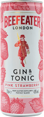 36,95 € | Boîte de 12 unités Boissons et Mixers Beefeater Cóctel Gin &Tonic Redi Pink Royaume-Uni Canette 25 cl