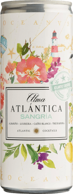 ワインサングリア 12個入りボックス Alma Atlántica Blanca Tempranillo, Loureiro, Albariño そして Caíño White 小型ボトル 25 cl