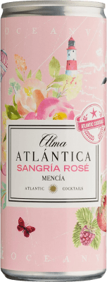 28,95 € | 12 units box Sangria Wine Lemonade Alma Atlántica Rosé Galicia Spain Mencía Small Bottle 25 cl