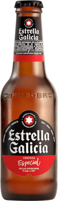 Cerveja Caixa de 24 unidades Estrella Galicia Especial Lager Garrafa Pequena 25 cl