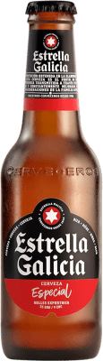 22,95 € | Scatola da 24 unità Birra Estrella Galicia Especial Lager Galizia Spagna Piccola Bottiglia 25 cl