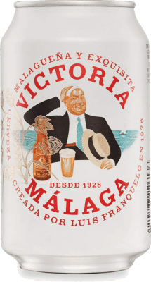 免费送货 | 盒装24个 啤酒 Victoria 1928 西班牙 铝罐 33 cl