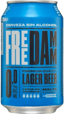 Free Shipping | 24 units box Beer Free Damm Spain Can 33 cl