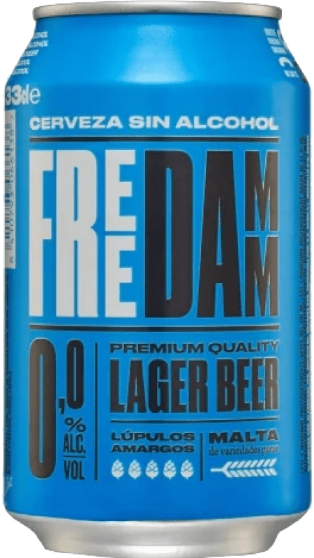 Kostenloser Versand | 24 Einheiten Box Bier Free Damm Spanien Dose 33 cl Kostenloser Versand | 24 Einheiten Box Bier Free Damm Spanien Dose 33 cl