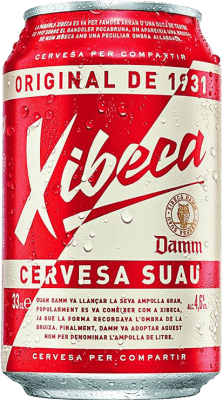 13,95 € | Коробка из 24 единиц Пиво Xibeca Каталония Испания Алюминиевая банка 33 cl