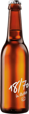 23,95 € | 12個入りボックス ビール 18/70 Lager, 特別, Rubia — ブロンド スペイン 1/3ボトル 33 cl