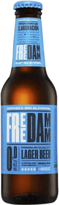 Бесплатная доставка | Коробка из 24 единиц Пиво Estrella Damm Lager Испания Мини-бутылка 25 cl 0.0 Ноль Ноль Без алкоголя