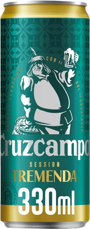 19,95 € Envoi gratuit | Boîte de 24 unités Bière Cruzcampo Tremenda Canette 33 cl