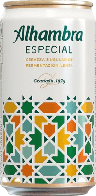 Envoi gratuit | Boîte de 24 unités Bière Alhambra Artesanal Fermentación Lenta Especial Espagne Boîte 25 cl