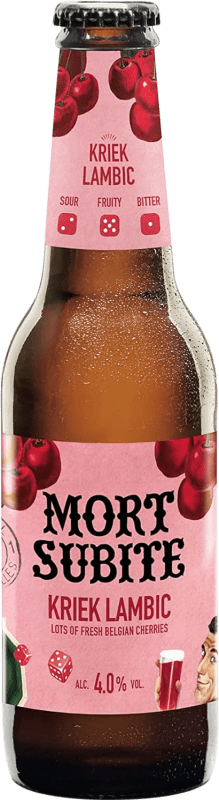 Envoi gratuit | Boîte de 12 unités Bière Mort Subite Espagne Petite Bouteille 25 cl