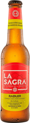 Envío gratis | Caja de 12 unidades Cerveza La Sagra Limón Radler España Botellín Tercio 33 cl