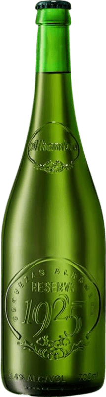 25,95 € Envio grátis | Caixa de 6 unidades Cerveja Alhambra 1925 Edición Especial Dorada Lager Reserva