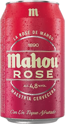 Bier 24 Einheiten Box Mahou Rosé Alu-Dose 33 cl