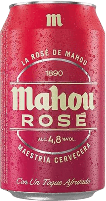 37,95 € Free Shipping | 24 units box Beer Mahou Rosé Can 33 cl