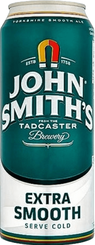 66,95 € 免费送货 | 盒装24个 啤酒 John Smith's Smooth Extra — 特级 中号罐 50 cl