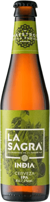 Пиво Коробка из 12 единиц La Sagra India IPA India Pale Ale треть литровая бутылка 33 cl