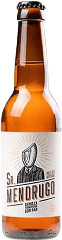 送料無料 | 6個入りボックス ビール Mica Sr. Mendrugo Artesanal Pale Ale Premium Zero Waste スペイン 3分の1リットルのボトル 33 cl