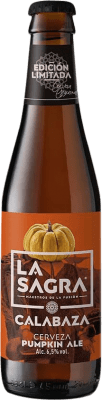 Free Shipping | 12 units box Beer La Sagra Calabaza Canela Pumpkin Ale Spain One-Third Bottle 33 cl