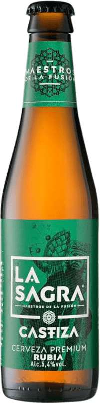 Free Shipping | 12 units box Beer La Sagra Castiza Blonde Ale Spain One-Third Bottle 33 cl