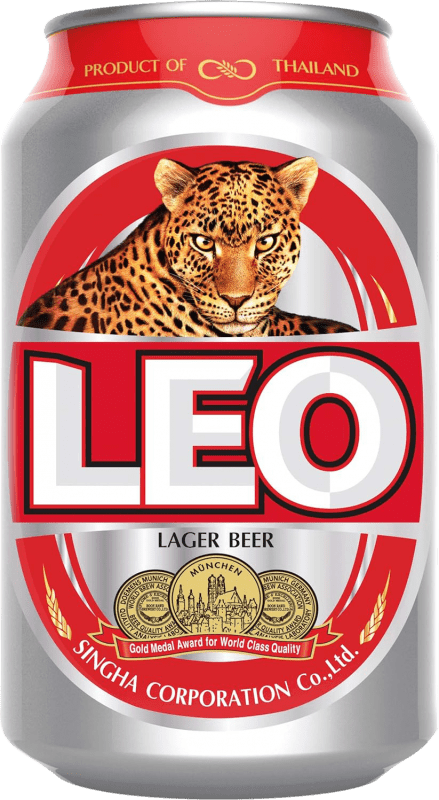 1,95 € Free Shipping | Beer Leo Hillinger Lager Can 35 cl
