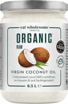 Envío gratis | Aceite de Cocina Eat Wholesome Coco Virgen Orgánico Reino Unido Botella Medium 50 cl