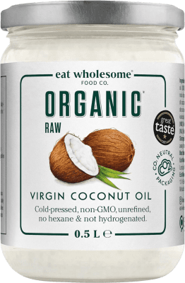 Óleo Vegetal Eat Wholesome Coco Virgem Organic — Bio Garrafa Medium 50 cl