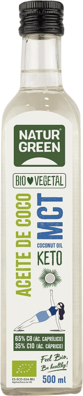 Envio grátis | Óleo Vegetal Natur Green Coco MCT Espanha Eco — Biológico Garrafa Medium 50 cl