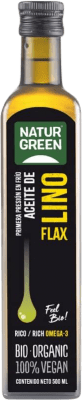 8,95 € | Óleo de Cozinha Natur Green Lino Ecológico Espanha Biológico Garrafa Medium 50 cl