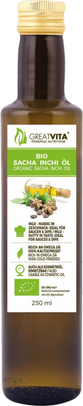 Envoi gratuit | Huile de Cuisson Mea Vita Sacha Inchi Bio Pérou Petite Bouteille 25 cl