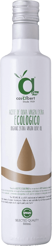 19,95 € Envío gratis | Aceite de Oliva Albert Casalbert Virgen Extra Artesanal Ecológico Botella Medium 50 cl