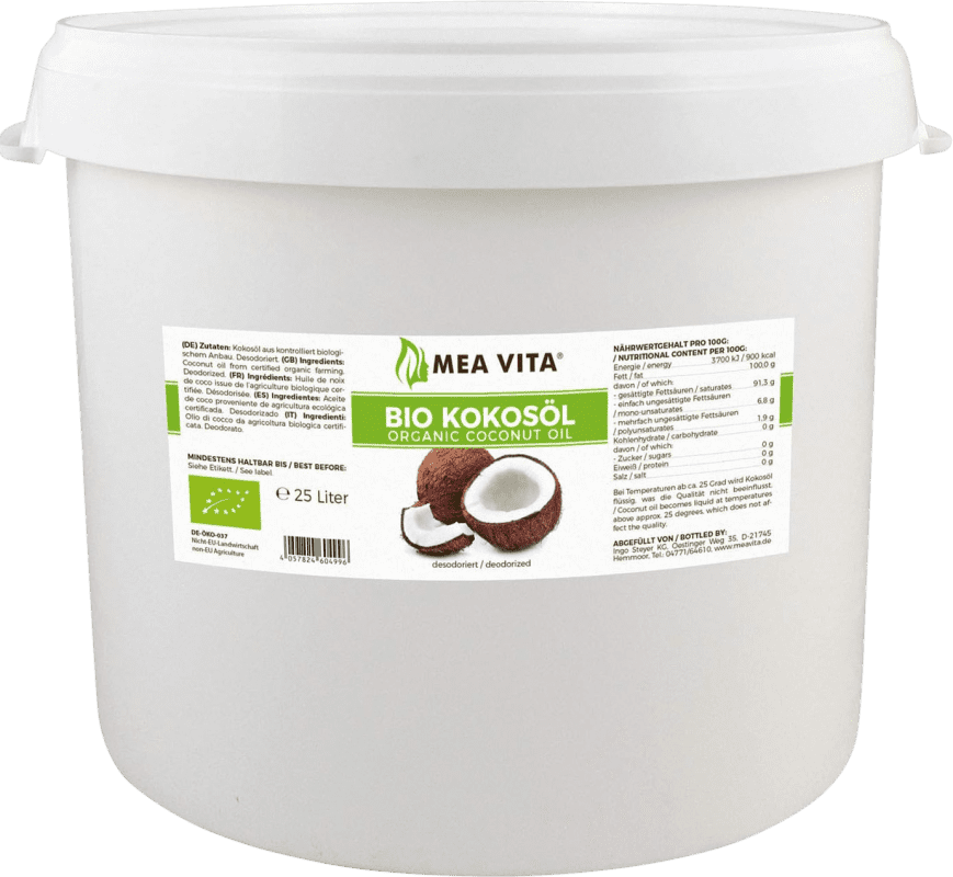 232,95 € | Cooking Oil Mea Vita Coco Orgánico Philippines Organic Special Bottle 27 L