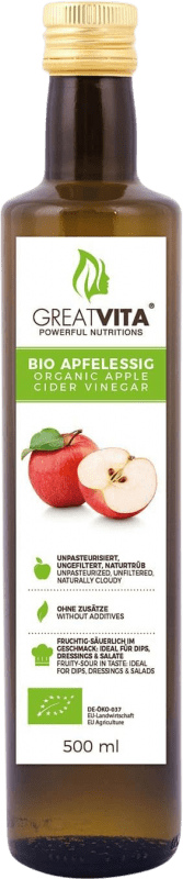 11,95 € Envoi gratuit | Vinaigre Great Vita MeaVita Sin Filtrar — Non Filtré Organic — Biologique Bouteille Medium 50 cl Manzana — Pomme, Nuez — Noix, Cider — Cidre