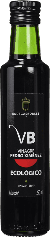 Free Shipping | 12 units box Vinegar Robles Balsamic Oak Spain Pedro Ximénez Eco — Organic Small Bottle 25 cl