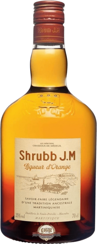 Free Shipping | Rum Rhumerie JM Shrubb Netherlands Antilles 70 cl Orange