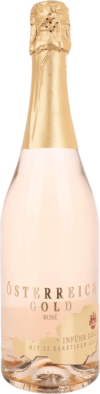 Envio grátis | Espumante rosé Österreich Gold 23 Karat Blattgold Rosé Áustria 75 cl