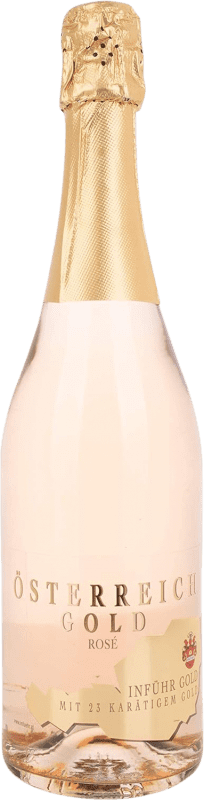 Envoi gratuit | Vin Mousseux Rosé Österreich Gold 23 Karat Blattgold Rosé Autriche 75 cl