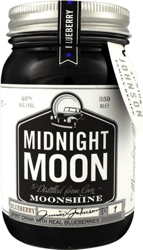 Free Shipping | Spirits Midnight Moon Moonshine Blueberry United States One-Third Bottle 35 cl