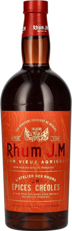 Envio grátis | Rum Rhumerie JM Épices Créoles Agricole Spiced — Especiado Antilhas holandesas 70 cl