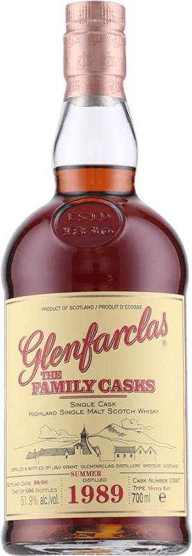 714,95 € Envío gratis | Whisky Single Malt Glenfarclas The Family Casks Summer Sherry Butt