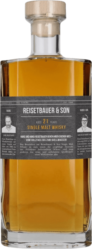 Kostenloser Versand | Whiskey Single Malt Reisetbauer Österreich 21 Jahre 70 cl