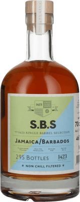 朗姆酒 1423 World Class Spirits S.B.S Jamaica Barbados 70 cl