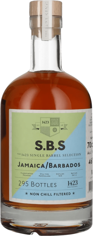 免费送货 | 朗姆酒 1423 World Class Spirits S.B.S Jamaica Barbados 特立尼达和多巴哥 70 cl