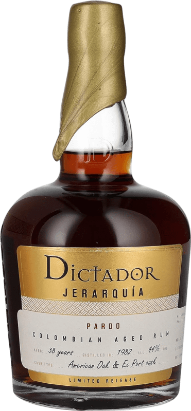 577,95 € Бесплатная доставка | Ром Dictador Jerarquía Pardo 38 Лет