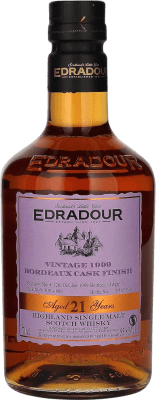 Whisky Single Malt Edradour Bordeaux Highlands Cask Finish — Finition en Fût, Vintage 21 Ans 70 cl