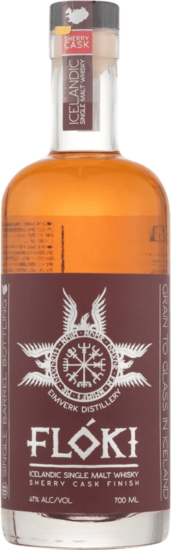 79,95 € | Single Malt Whisky Flóki Icelandic Sherry Cask Finish — Fassreifung Island 3 Jahre 70 cl