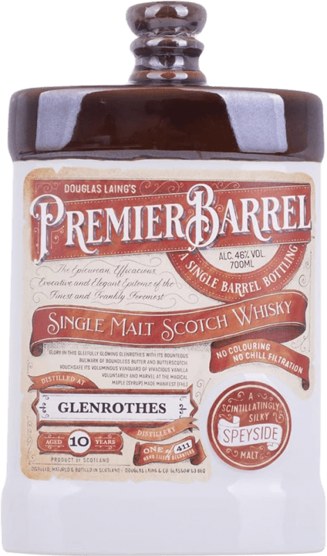 免费送货 | 威士忌单一麦芽威士忌 Douglas Laing's Premier Barrel at Glenrothes 英国 10 岁 70 cl