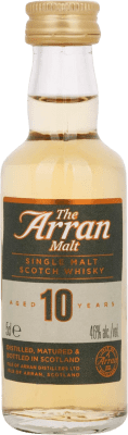 Envoi gratuit | Single Malt Whisky Isle Of Arran Royaume-Uni 10 Ans Bouteille Miniature 5 cl