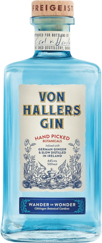 93,95 € Envio grátis | Gin Von Hallers Garrafa Medium 50 cl